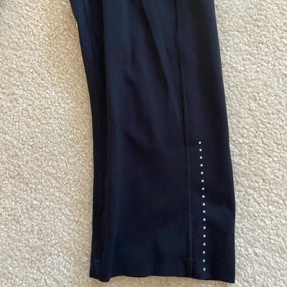 Lululemon Fast&Free cropped 19 black leggings side pockets size 6 - Picture 5 of 9
